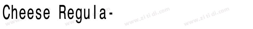 Cheese Regula字体转换